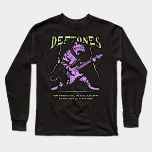 deftones cat Long Sleeve T-Shirt